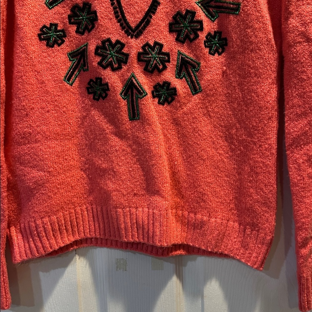 Desigual Pink Heart Print Cozy Sweater S - Picture 5 of 7